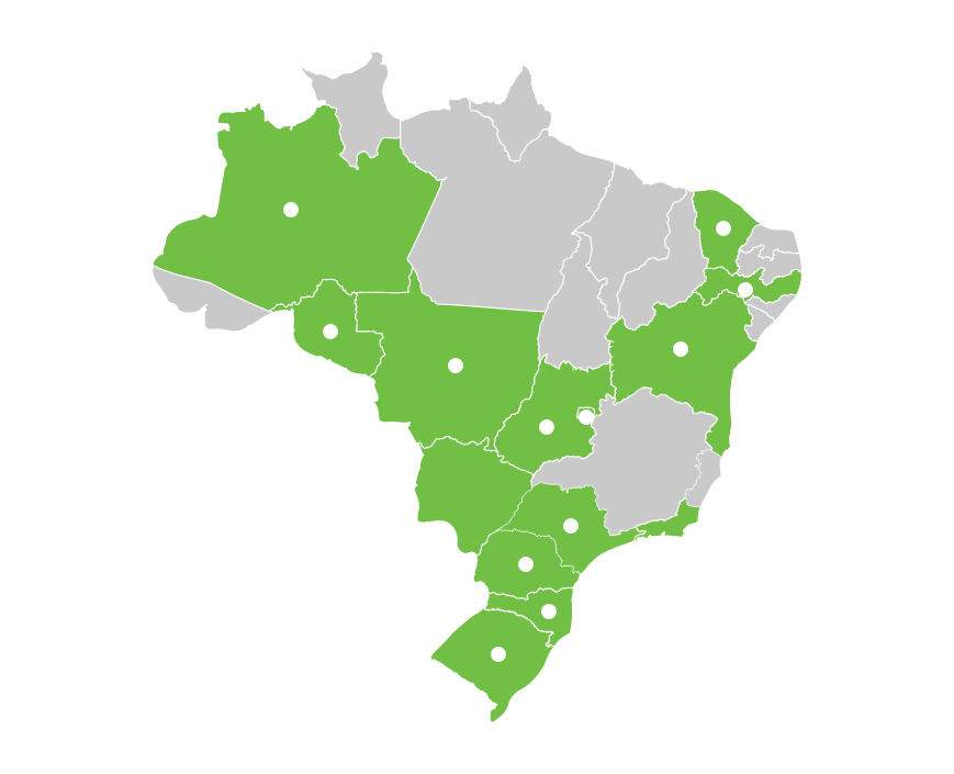 Mapa de regiões
